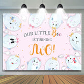 Lofaris Our Littlt Boo Is Thrning Two 2nd Birthday Backdrop